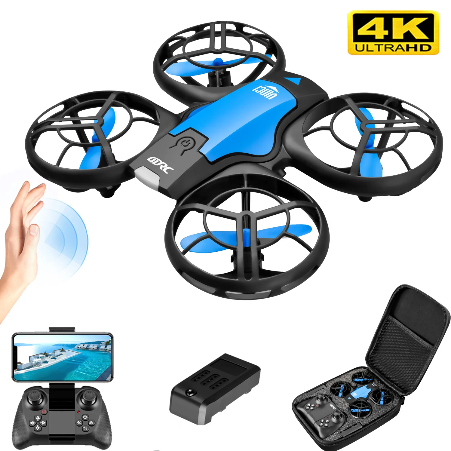 Drone Battery Box - Novo Mini Drone V8 4K Profissional