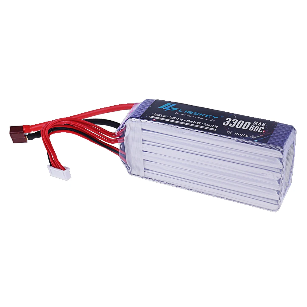Bateria Lipo 3300mah 22.2V 60C - Drone Battery 6S avaliação e preço